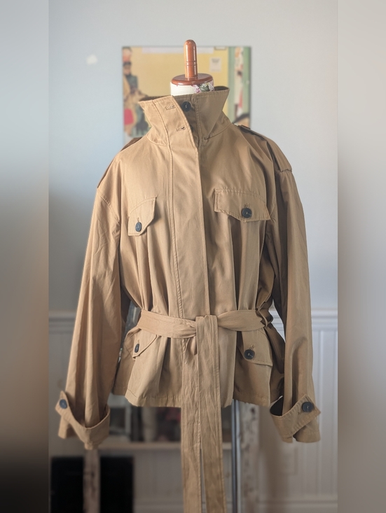Zara Jackets & Blazers - Zara Black Label Brown Belted Utility Jacket